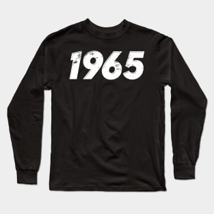 1965 - Vintage Grunge Effect Long Sleeve T-Shirt